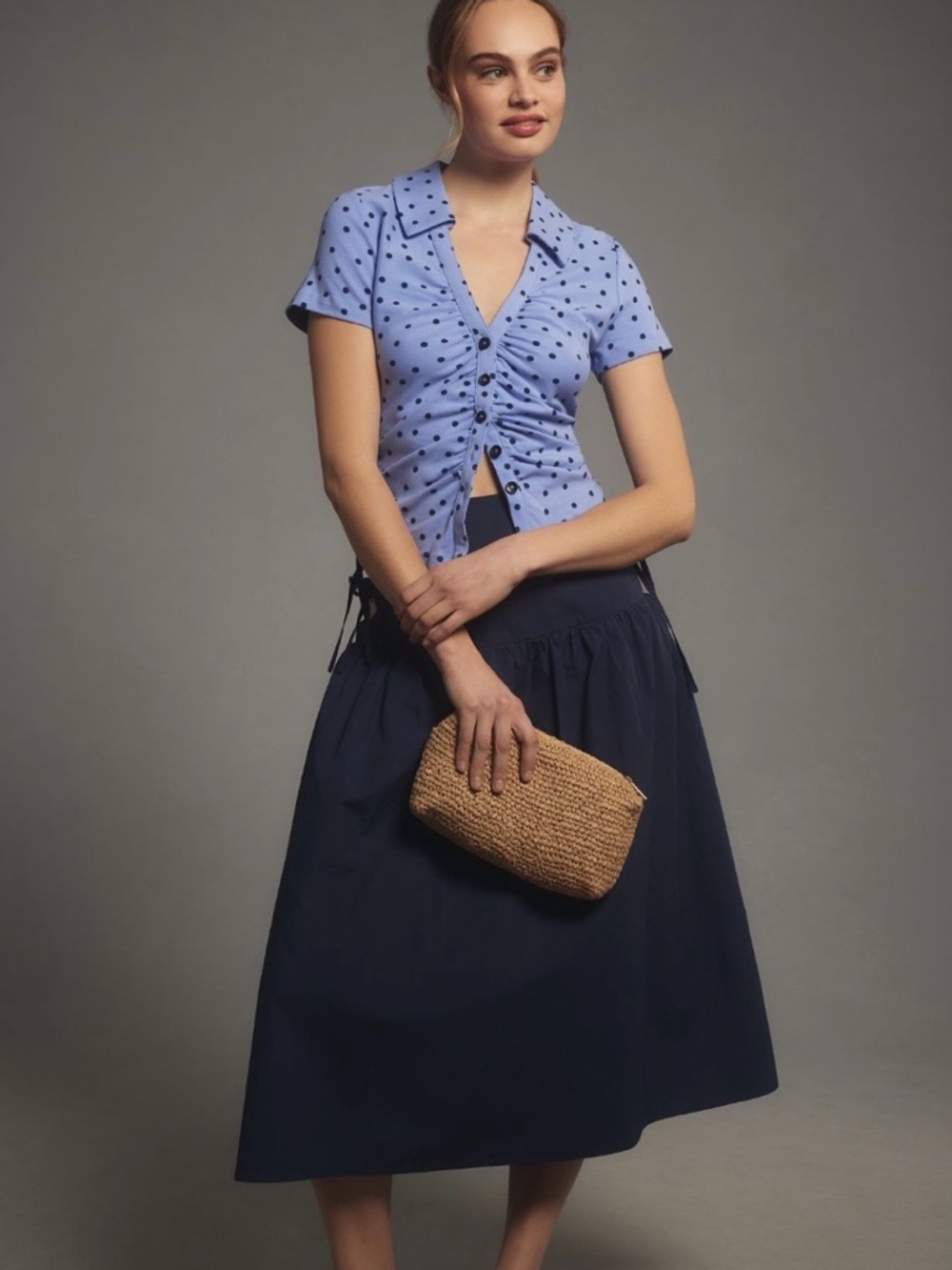 Maeve Ruched Blouse